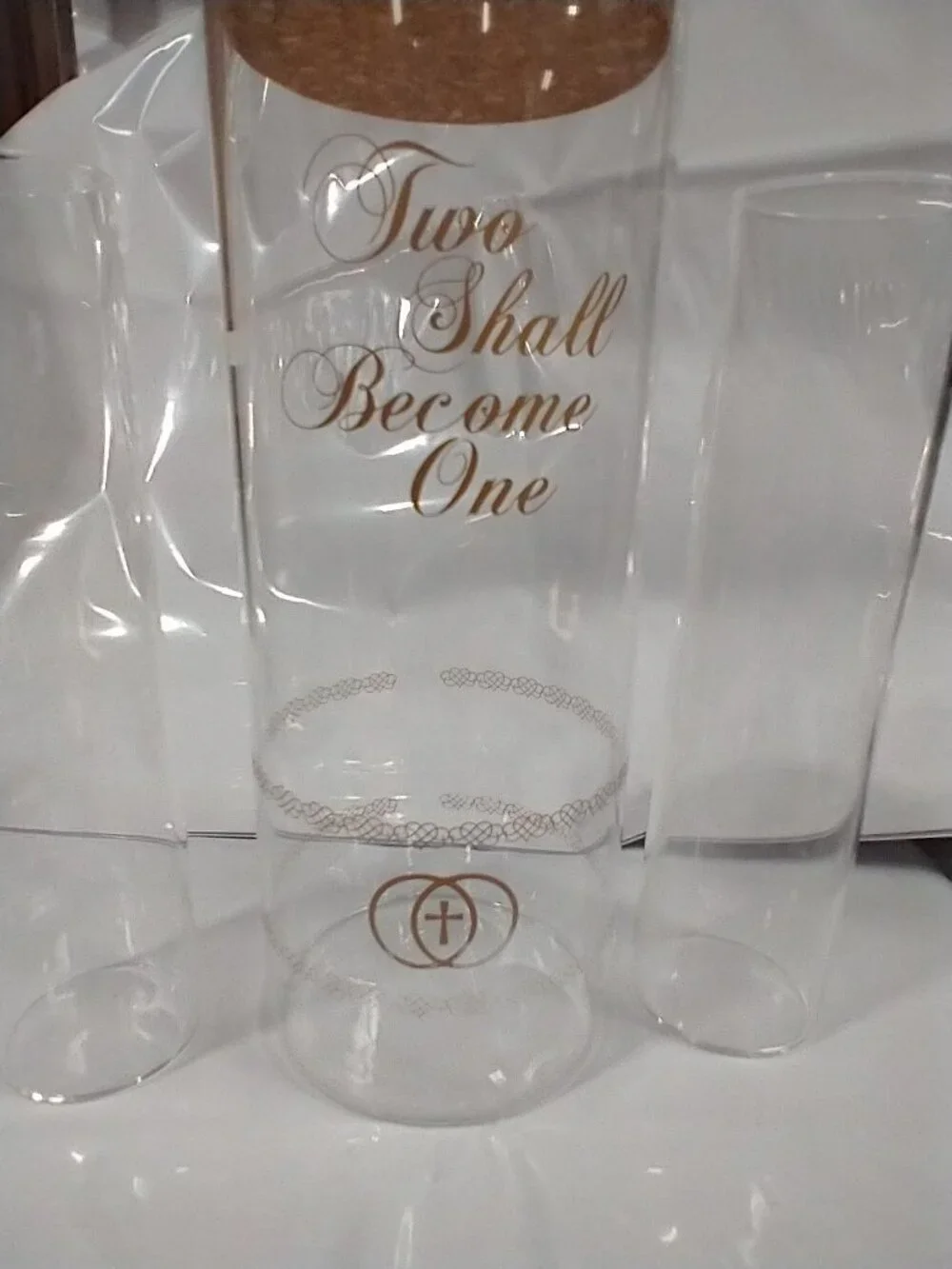 Unity Sand for Wedding Ceremony Set, Includes 3 vases, Pink and Silver/Gray Sand